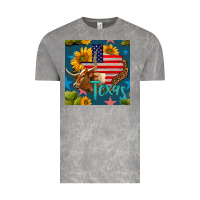 Cloud Rock 4th of july texas map with cow seamless pattern Vintage Tee - BundleAndBundleShop