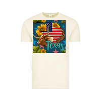 Vintage Arctic 4th of july texas map with cow seamless pattern Vintage Tee - BundleAndBundleShop