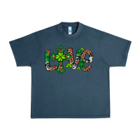 Midnight Navy Western St. Patrick's Day Love Cross Urban Heavy Tee - Artiststas