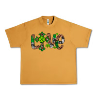 Peanut Butter Western St. Patrick's Day Love Cross Urban Heavy Tee - Artiststas