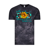Cloud Black with god all things are possible sunflower Vintage Tee - AdoDesignShop