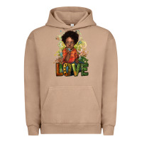 Pigment Burro Black are boy love Urban Hoodie - HowdyJamesFarm