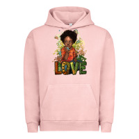 Pigment Salmon Black are boy love Urban Hoodie - HowdyJamesFarm