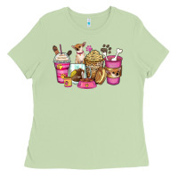 Matcha Chihuahua coffee cups Ladies Tee - Zillion Design Studio