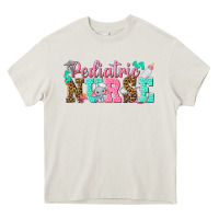 Cream pediatric nurse Heavy Core Tee - texasbilliewilder