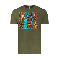 Vintage Olive fiesta with pepper Vintage Tee - Artiststas