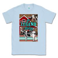 Dusty Blue Western So Legend Dairy Holstein Cow Classic Tee - LillyAllenDesigns