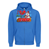 True Royal i love being a nanny Zipper Hoodie - MaliasSmallBusiness