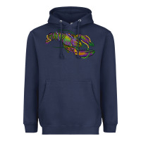 Navy mardi gras lobster Heavyweight Hoodie - RanaPortraitStore