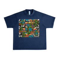 Navy cactus gemstone Urban Heavy Tee - AdoDesignShop
