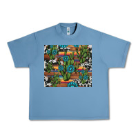 Pebble Blue cactus gemstone Urban Heavy Tee - AdoDesignShop