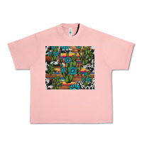 Salmon cactus gemstone Urban Heavy Tee - AdoDesignShop