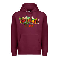 Burgundy school nurse juneteenth Premium Hoodie - NancyCooperArtShop