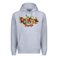 Heather Grey school nurse juneteenth Premium Hoodie - NancyCooperArtShop