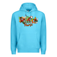 Ocean Blue school nurse juneteenth Premium Hoodie - NancyCooperArtShop