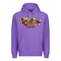 Purple school nurse juneteenth Premium Hoodie - NancyCooperArtShop