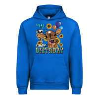Cobalt My first Birthday baby cow sunflower Urban Hoodie - HowdyJamesFarm