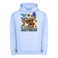Pigment Grape Ice My first Birthday baby cow sunflower Urban Hoodie - HowdyJamesFarm
