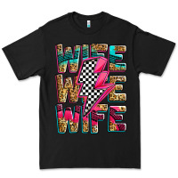 Black race wife wife wife lightningbolt Premium Tee - Zillion Design Studio