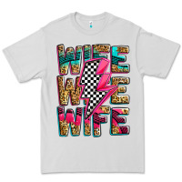 Dove Grey race wife wife wife lightningbolt Premium Tee - Zillion Design Studio