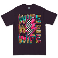 Plum race wife wife wife lightningbolt Premium Tee - Zillion Design Studio