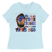 Baby Blue this is so four score and seven years ago Ladies Tee - texasbilliewilder