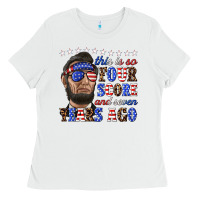 White this is so four score and seven years ago Ladies Tee - texasbilliewilder