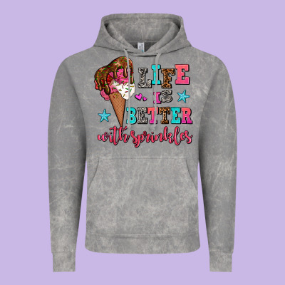 Life Is Better With Sprinkles Vintage Hoodie Designed By Adodesignshop