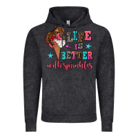 Vintage Black life is better with sprinkles Vintage Hoodie - AdoDesignShop