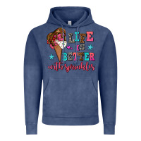 Vintage Denim life is better with sprinkles Vintage Hoodie - AdoDesignShop