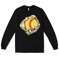 Black softball Long Sleeve Tee - MaliasSmallBusiness