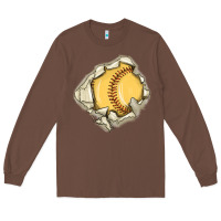 Chestnut softball Long Sleeve Tee - MaliasSmallBusiness