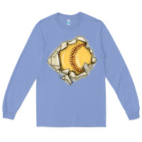 Colony Blue softball Long Sleeve Tee - MaliasSmallBusiness