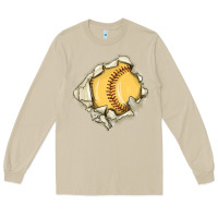 Mushroom softball Long Sleeve Tee - MaliasSmallBusiness