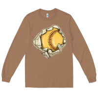 Toasted Coconut softball Long Sleeve Tee - MaliasSmallBusiness