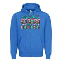 True Royal coffee scrubs and rubber gloves Zipper Hoodie - MaliasSmallBusiness