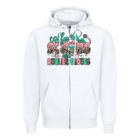 White coffee scrubs and rubber gloves Zipper Hoodie - MaliasSmallBusiness