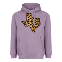 Lavender Western Texas Map Leopard Pattern Heavyweight Hoodie - Bettercallsaul