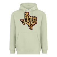 Matcha Western Texas Map Leopard Pattern Heavyweight Hoodie - Bettercallsaul