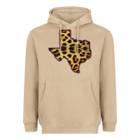 Mushroom Western Texas Map Leopard Pattern Heavyweight Hoodie - Bettercallsaul