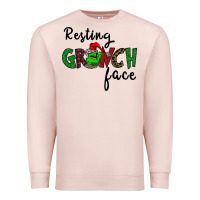 Pale Pink Merry Grinch Mas Premium Sweatshirt - Bettercallsaul