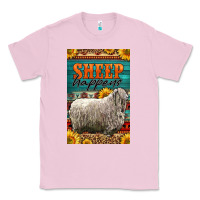 Bubblegum Pink Western Sheep Happens Sunflowers Classic Tee - LillyAllenDesigns