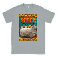 Heather Grey Western Sheep Happens Sunflowers Classic Tee - LillyAllenDesigns