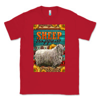 Red Western Sheep Happens Sunflowers Classic Tee - LillyAllenDesigns
