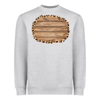 Heather Grey wood and leopard background 3200x2400 Heavyweight Sweatshirt - AdoDesignShop