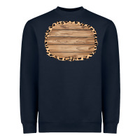 Navy wood and leopard background 3200x2400 Heavyweight Sweatshirt - AdoDesignShop