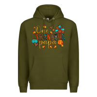 Army Green one thankful papa Premium Hoodie - JahusDesignShop