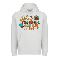 Dove Grey one thankful papa Premium Hoodie - JahusDesignShop