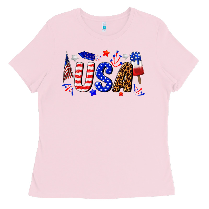 Usa 4th Of July Ladies Tee by texasbilliewilder | Teevron