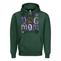 Sports Green best dog mom ever Zipper Hoodie - MaliasSmallBusiness